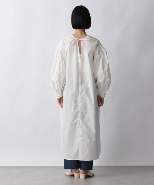 LOWRYS FARM（ローリーズファーム）の「ソデピンタックワンピース　959381（ワンピース・レディース・オフホワイト/ブラック/ダークブラウン/パープル・FREE）」の9枚目の写真