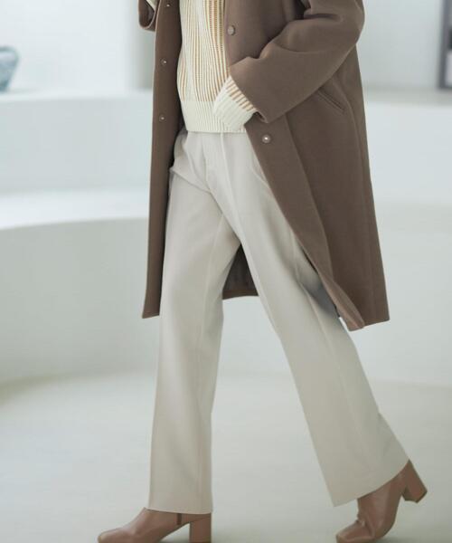 INGNI（イング）の「セミフレアセンタープレスパンツ（その他パンツ・レディース・ブラック/レッド/グリーン/オレンジ/アイボリー/ブラウン/ボルドー/イエロー/ピンク/パープル/ライトベージュ/グリーン系/ライトグリーン/イエロー系5/ピンク系/オレンジ系1/アイボリー系/ライトカーキ・FREE）」の2枚目の写真