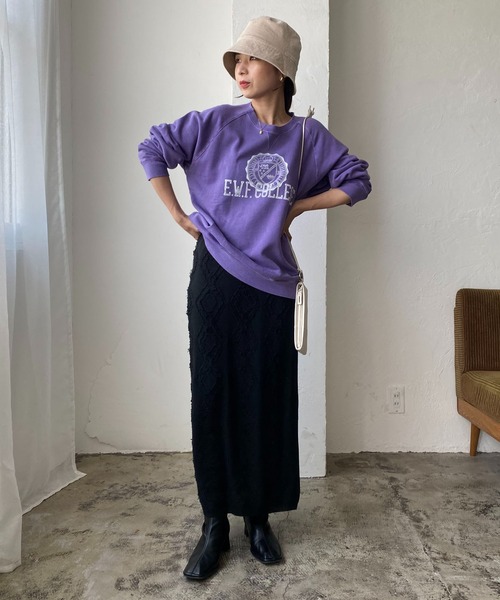 CAPRICIEUX LE'MAGE(カプリシューレマージュ)の「ダイヤフリンジスカート(スカート・レディース・ブラック/ライトベージュ・FREE)」の12枚目の写真