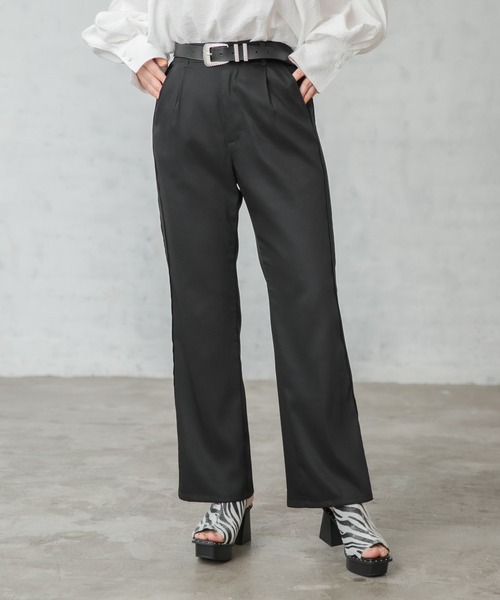 PAGEBOY（ページボーイ）の「ライトWクロスセットアップパンツ（その他パンツ・レディース・ブラック/オリーブ/ブルー系その他・FREE）」の2枚目の写真