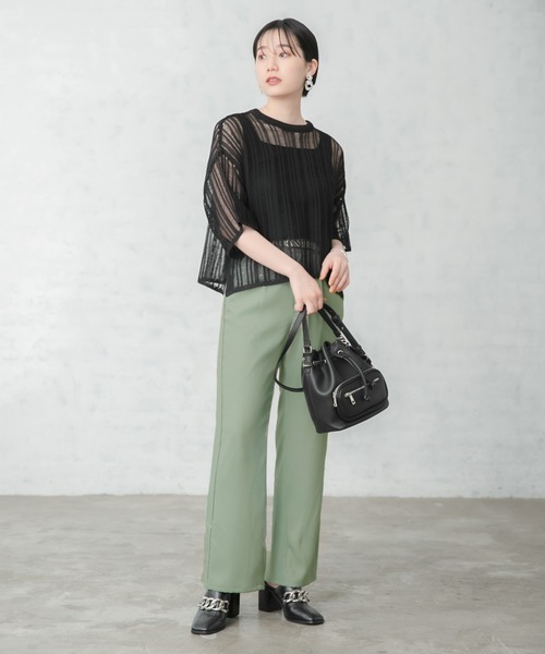 PAGEBOY（ページボーイ）の「ライトWクロスセットアップパンツ（その他パンツ・レディース・ブラック/オリーブ/ブルー系その他・FREE）」の10枚目の写真