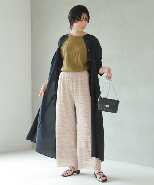 LAKOLE(ラコレ)の「バックプリーツブロードワンピース / 216484(シャツワンピース・レディース・ブラック/ベージュ/オレンジ・SMALL/MEDIUM)」の14枚目の写真