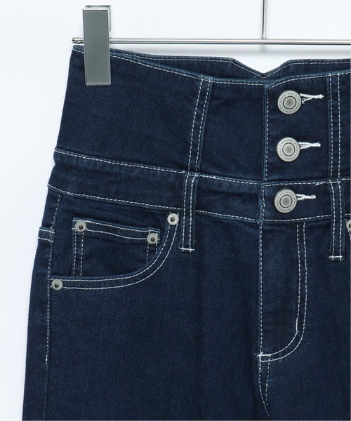 VENCEEXCHANGE(ヴァンスエクスチェンジ)の「3つボタンハイウエストスキニー(その他パンツ・レディース・ネイビー・25inch/26inch/24inch/27inch)」の6枚目の写真