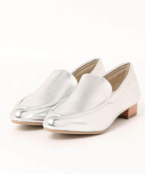 mio notis（ミオノティス）の「防水ヒールローファー（ローファー・レディース・ブラック/シルバー/グレイッシュベージュ・38/39/36/37）」の3枚目の写真