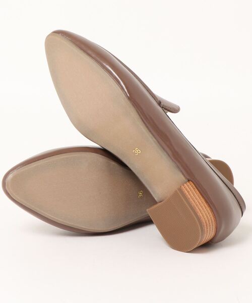 mio notis（ミオノティス）の「防水ヒールローファー（ローファー・レディース・ブラック/シルバー/グレイッシュベージュ・38/39/36/37）」の4枚目の写真