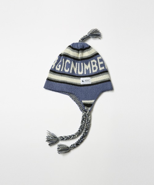 MAGIC NUMBER(マジック ナンバー)の「【MAGIC NUMBER】NOMADIK×MAGIC NUMBER "NM JAQUARD BEANIE"(ニットキャップ/ビーニー・メンズ・ブラウン/ブルーグレー・FREE)」の2枚目の写真