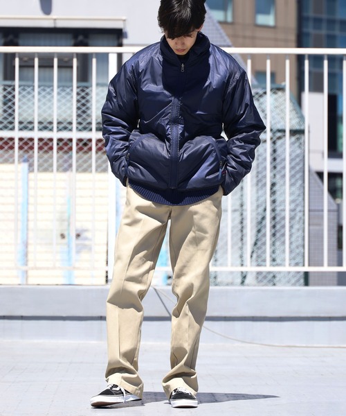 CAL O LINE（キャルオーライン）の「CAL O LINE/キャルオーライン REVERSIBLE RECYCLE PILE CARDIGAN リバーシブル フリースジャケット リップストップ（ブルゾン・メンズ・パープル/エメラルド・S/L）」の11枚目の写真