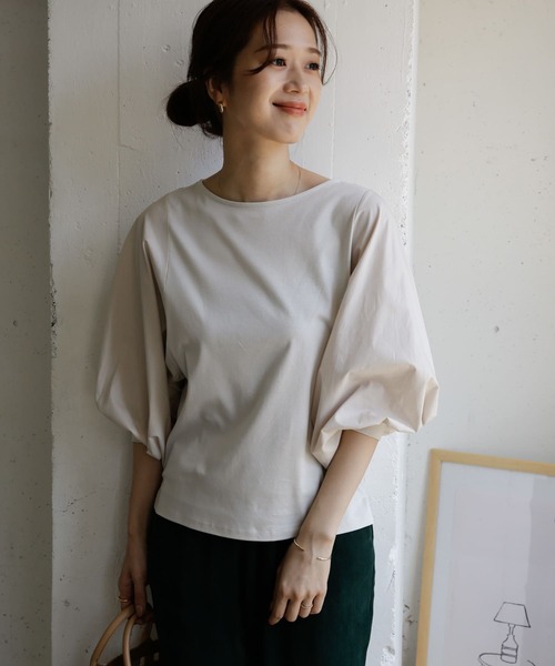 リジェール アパルトモン 21AW カットソー プルオーバー ボリュームスリーブ リジェール アパルトモン 21AW カットソー プルオーバー