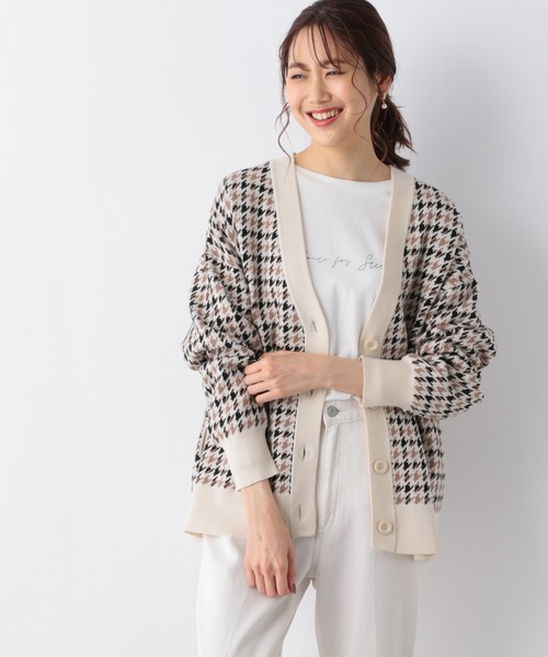 GLOBAL WORK（グローバルワーク）の「メルティーアソート柄カーディガン/957965（カーディガン/ボレロ・レディース・ブラック/ブラウン/ベージュ/その他・FREE）」の3枚目の写真