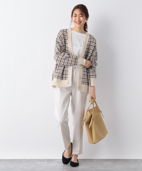 GLOBAL WORK（グローバルワーク）の「メルティーアソート柄カーディガン/957965（カーディガン/ボレロ・レディース・ブラック/ブラウン/ベージュ/その他・FREE）」の5枚目の写真