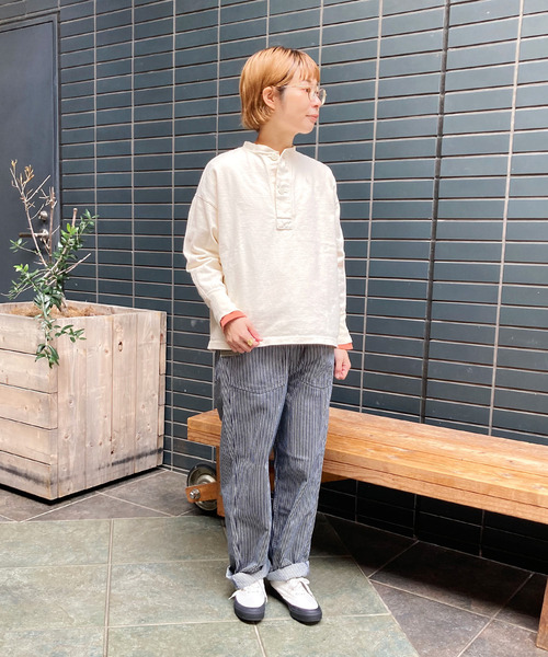 OMNIGOD womens / オムニゴッド] ヒッコリーストライプ PW