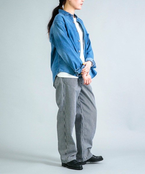 OMNIGOD womens / オムニゴッド] ヒッコリーストライプ PW