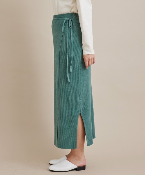 SALON adam et rope'(サロン アダム エ ロペ)の「【極上の肌ざわり】リブタイトスカート -CreamyCotton /クリーミーコットン-(スカート・レディース・グレー/グリーン・FREE)」の19枚目の写真