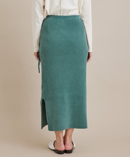 SALON adam et rope'(サロン アダム エ ロペ)の「【極上の肌ざわり】リブタイトスカート -CreamyCotton /クリーミーコットン-(スカート・レディース・グレー/グリーン・FREE)」の20枚目の写真