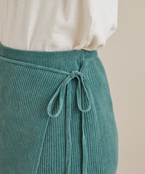 SALON adam et rope'(サロン アダム エ ロペ)の「【極上の肌ざわり】リブタイトスカート -CreamyCotton /クリーミーコットン-(スカート・レディース・グレー/グリーン・FREE)」の22枚目の写真