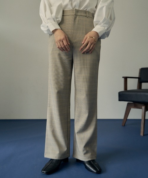 VANNIE U（ヴァニーユー）の「チドリチェックパンツ（その他パンツ・レディース・ブラウン/イエロー/グリーン・FREE）」の2枚目の写真