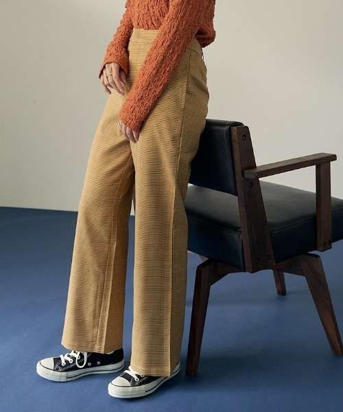 VANNIE U（ヴァニーユー）の「チドリチェックパンツ（その他パンツ・レディース・ブラウン/イエロー/グリーン・FREE）」の3枚目の写真
