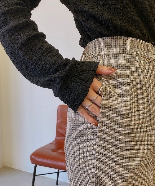 VANNIE U（ヴァニーユー）の「チドリチェックパンツ（その他パンツ・レディース・ブラウン/イエロー/グリーン・FREE）」の22枚目の写真