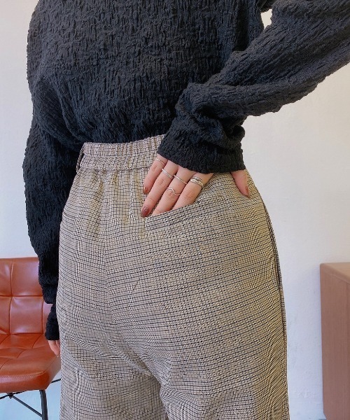 VANNIE U（ヴァニーユー）の「チドリチェックパンツ（その他パンツ・レディース・ブラウン/イエロー/グリーン・FREE）」の18枚目の写真