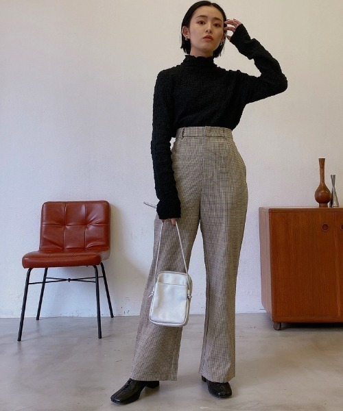 VANNIE U（ヴァニーユー）の「チドリチェックパンツ（その他パンツ・レディース・ブラウン/イエロー/グリーン・FREE）」の4枚目の写真