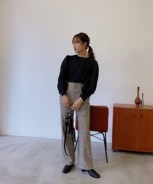 VANNIE U（ヴァニーユー）の「チドリチェックパンツ（その他パンツ・レディース・ブラウン/イエロー/グリーン・FREE）」の5枚目の写真