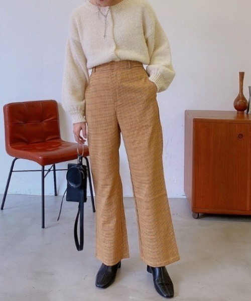 VANNIE U（ヴァニーユー）の「チドリチェックパンツ（その他パンツ・レディース・ブラウン/イエロー/グリーン・FREE）」の7枚目の写真