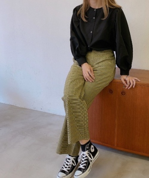 VANNIE U（ヴァニーユー）の「チドリチェックパンツ（その他パンツ・レディース・ブラウン/イエロー/グリーン・FREE）」の6枚目の写真