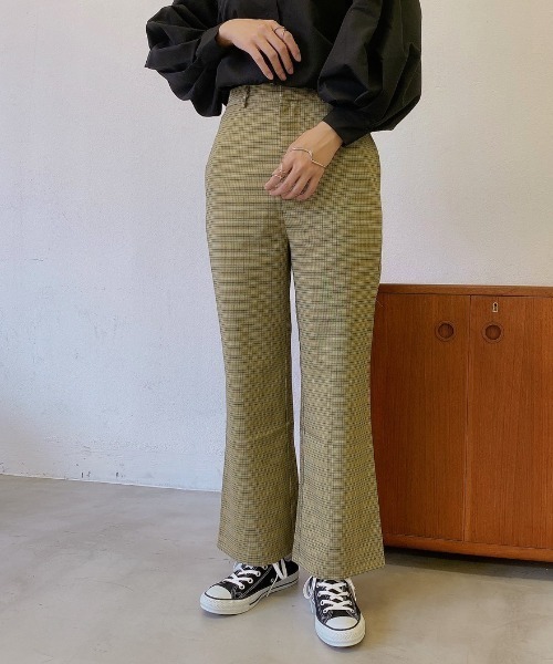 VANNIE U（ヴァニーユー）の「チドリチェックパンツ（その他パンツ・レディース・ブラウン/イエロー/グリーン・FREE）」の14枚目の写真