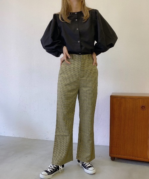 VANNIE U（ヴァニーユー）の「チドリチェックパンツ（その他パンツ・レディース・ブラウン/イエロー/グリーン・FREE）」の19枚目の写真