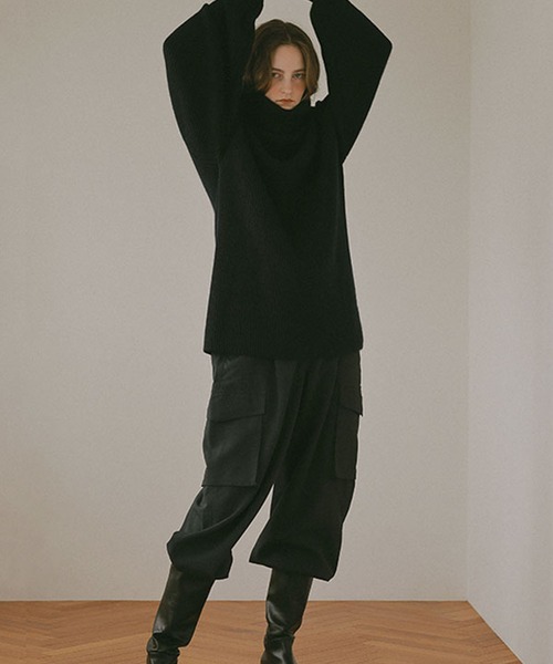 ETRE TOKYO（エトレトウキョウ）の「ラグソールロングブーツ（ブーツ・レディース・ブラック/キャメル・38/37/36）」の6枚目の写真