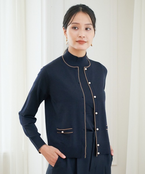 ANAYI(アナイ)の「配色ウールボウタイ プルオーバー(ニット ANAYI(アナイ)の「配色ウールボウタイ プルオーバー(ニット