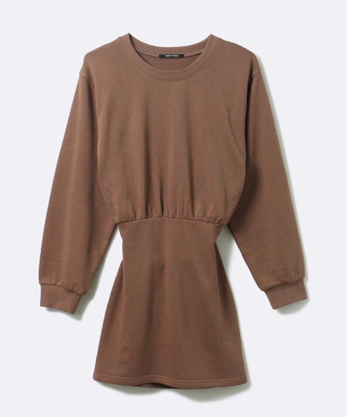 one way（ワンウェイ）の「【oneway Jeans】裏毛BACKオープンワンピース（ワンピース・レディース・ライトブルー/ベージュ/ブラック/ライトブラウン・FREE）」の3枚目の写真