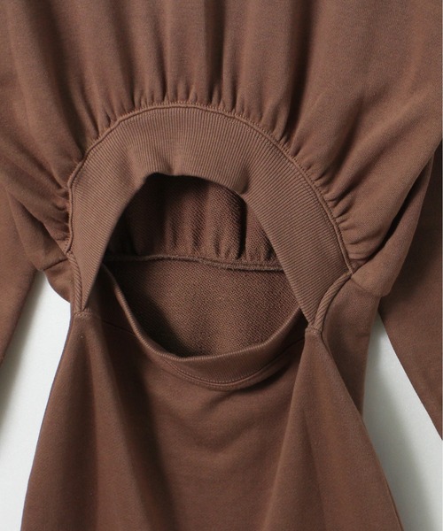 one way（ワンウェイ）の「【oneway Jeans】裏毛BACKオープンワンピース（ワンピース・レディース・ライトブルー/ベージュ/ブラック/ライトブラウン・FREE）」の8枚目の写真