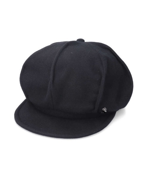 arth（アース）の「arth Melton Tuck Casquette（キャスケット・メンズ・ブラック/ネイビー/ブラウン・58cm/60cm）」の2枚目の写真