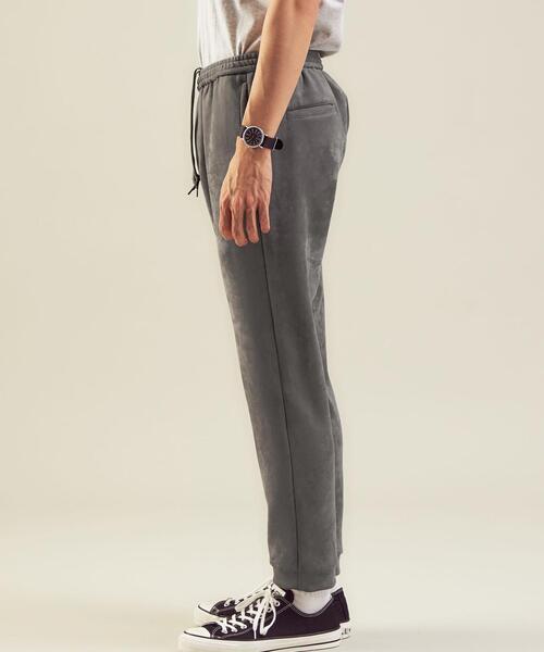 green label relaxing（グリーンレーベルリラクシング）の「＜Livelihood（ライブリフッド）＞スエードライク イージーパンツ -ウォッシャブル-（スウェットパンツ・メンズ・ナチュラル/ネイビー/グレー・M/XS/L/XL/S/XXL）」の5枚目の写真