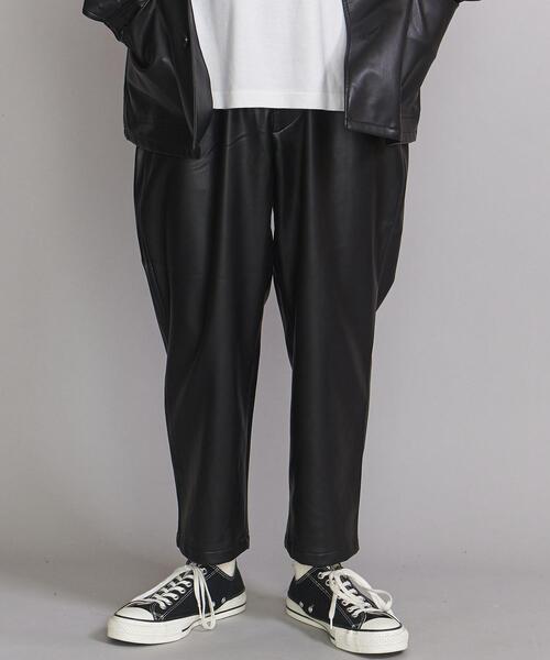 BEAUTY&YOUTH UNITED ARROWS（ビューティーアンドユースユナイテッドアローズ）の「BY FAUX/LAMB イージー オッド パンツ（その他パンツ・メンズ・ブラック/ネイビー・S/M/L/XL）」の2枚目の写真