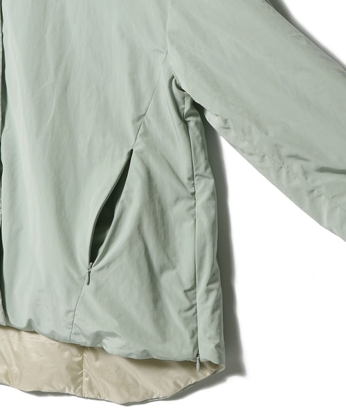 ESTNATION（エストネーション）の「ESTNATION / 中綿ショートブルゾン（ダウンジャケット/コート・レディース・アイボリー/クリアグリーン・38/36）」の8枚目の写真