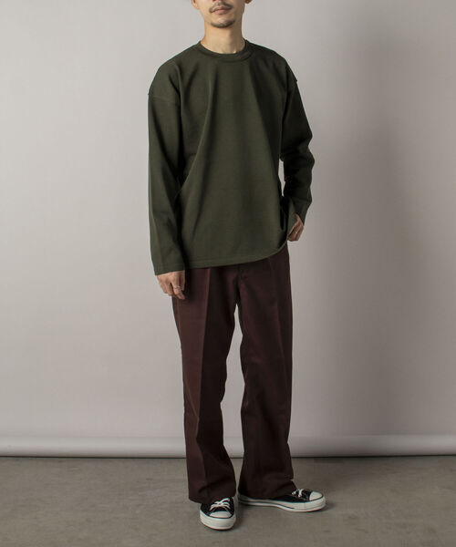 GLOSTER(グロスター)の「【GLOSTER/グロスター】ウォッシャブル プルオーバー クルーネックニット(ニット/セーター・メンズ・イエロー/グリーン/グレー・MEDIUM/LARGE)」の4枚目の写真