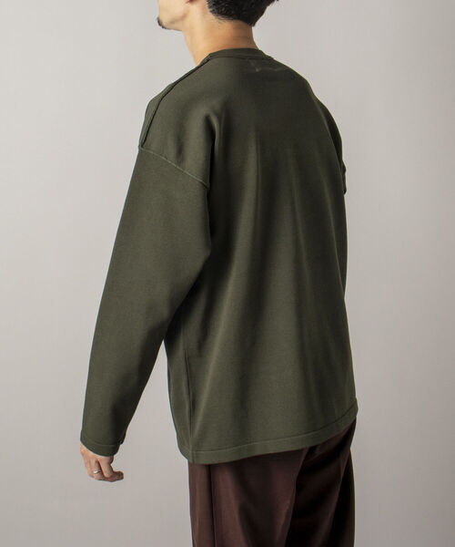 GLOSTER(グロスター)の「【GLOSTER/グロスター】ウォッシャブル プルオーバー クルーネックニット(ニット/セーター・メンズ・イエロー/グリーン/グレー・MEDIUM/LARGE)」の8枚目の写真