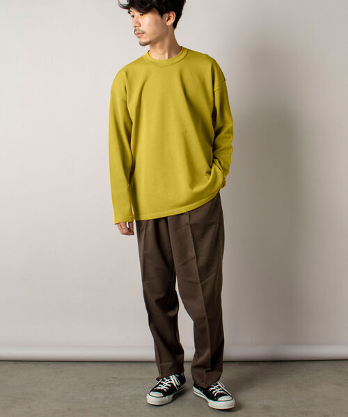 GLOSTER(グロスター)の「【GLOSTER/グロスター】ウォッシャブル プルオーバー クルーネックニット(ニット/セーター・メンズ・イエロー/グリーン/グレー・MEDIUM/LARGE)」の10枚目の写真