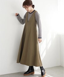 Sugar spoon | ・SUGAR SPOON Vネックフレアジャンスカ＊(ジャンパースカート)