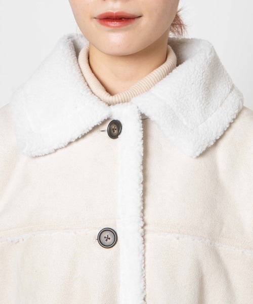 DuKKah（デュカ）の「WEGO/【低身長向け】ボアランチコート（ムートン