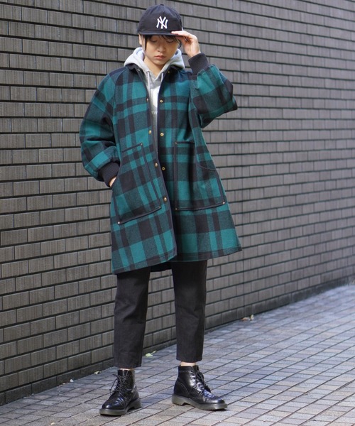 BROOKLYN OVERALL（ブルックリンオーバーオール）の「ロングスタジャン（スタジャン・レディース・ネイビー/レッド/グリーン・FREE）」の5枚目の写真