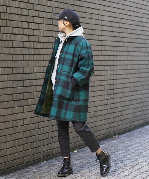 BROOKLYN OVERALL（ブルックリンオーバーオール）の「ロングスタジャン（スタジャン・レディース・ネイビー/レッド/グリーン・FREE）」の6枚目の写真