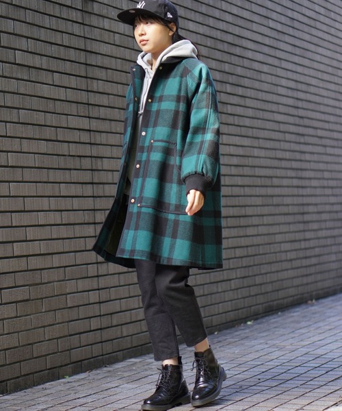 BROOKLYN OVERALL（ブルックリンオーバーオール）の「ロングスタジャン（スタジャン・レディース・ネイビー/レッド/グリーン・FREE）」の9枚目の写真