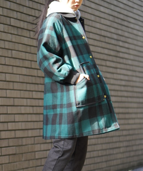 BROOKLYN OVERALL（ブルックリンオーバーオール）の「ロングスタジャン（スタジャン・レディース・ネイビー/レッド/グリーン・FREE）」の10枚目の写真