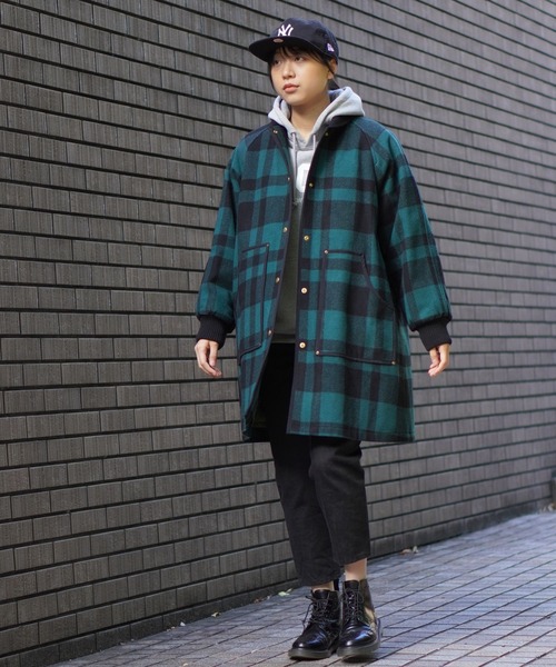 BROOKLYN OVERALL（ブルックリンオーバーオール）の「ロングスタジャン（スタジャン・レディース・ネイビー/レッド/グリーン・FREE）」の4枚目の写真