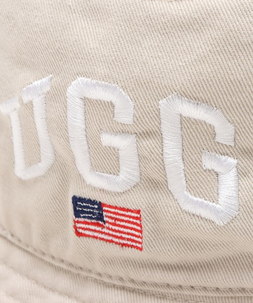 UGG（アグ）の「UGG@mos US 刺繍ロゴ バケットハット / アグ ユーエス シシュウロゴ バケットハット（ハット・レディース・ホワイト/ベージュ/ネイビー・L/M）」の14枚目の写真