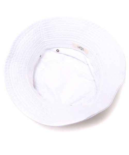 UGG（アグ）の「UGG@mos US 刺繍ロゴ バケットハット / アグ ユーエス シシュウロゴ バケットハット（ハット・レディース・ホワイト/ベージュ/ネイビー・L/M）」の19枚目の写真