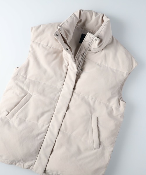 HONEYSUCKLE ROSE（ハニーサックルローズ）の「【HONEYSUCKLE ROSE】ビッグシルエット中綿ベスト（ベスト・レディース・ベージュ/ブラック/オフホワイト・M/L）」の19枚目の写真